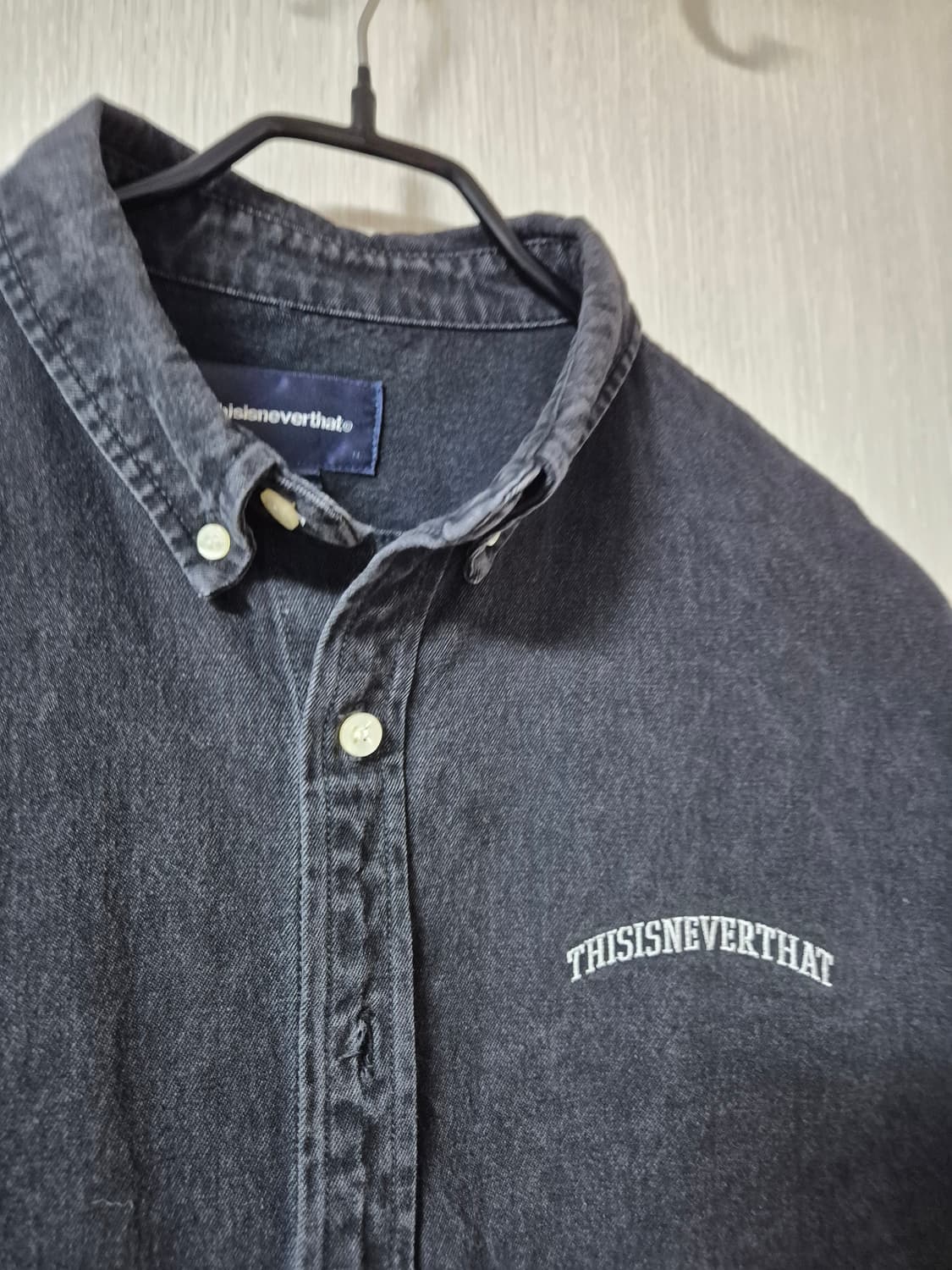 디스이즈네버댓 셔츠 청남방 M 상품이미지3