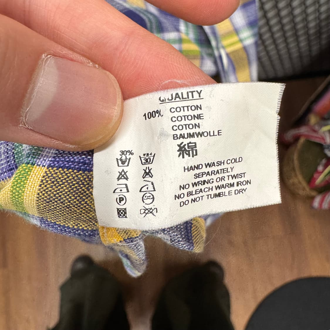 00s 미쏘니 스포츠 체크 패턴 셔츠 차이나 카라 포인트 옐로우 그린 상품이미지7