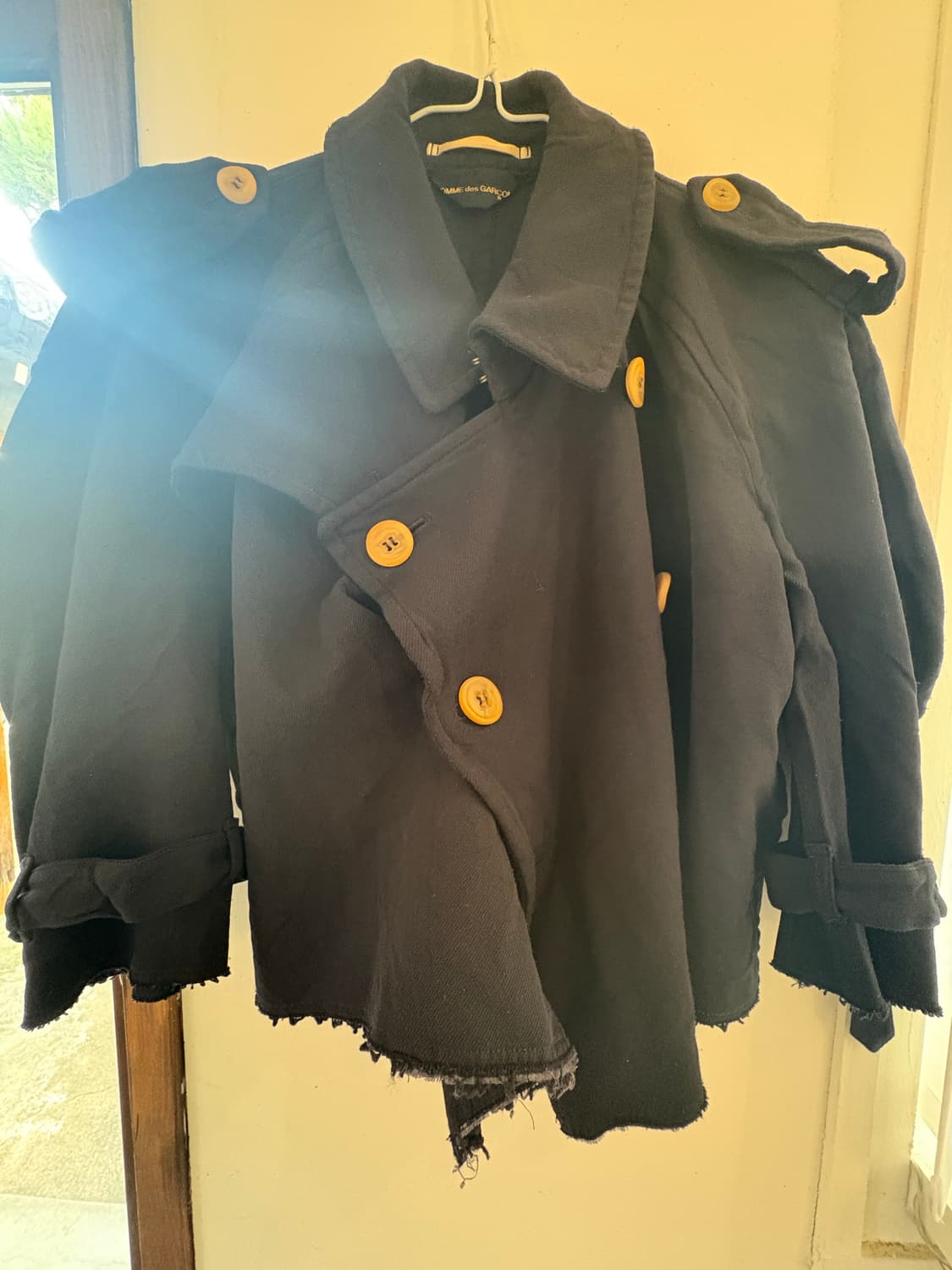 꼼데 가르송 축융 숏 트렌치 상품이미지2