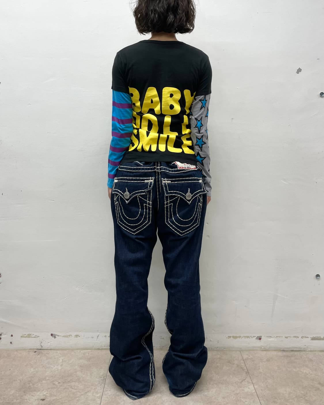 Baby Doll Retro Star Stripe Long Sleeve 상품이미지8
