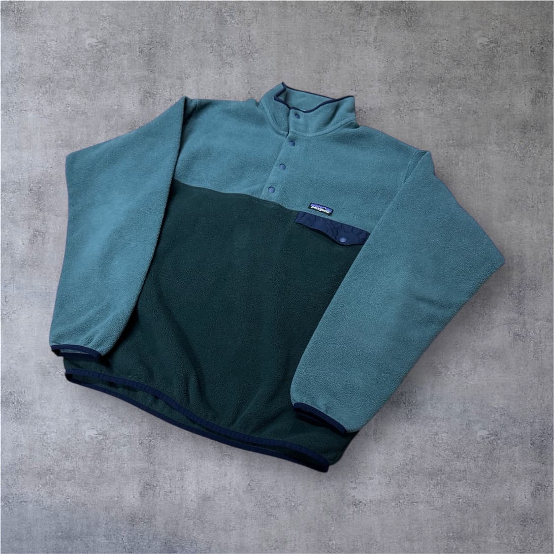 파타고니아 신칠라 컬러블록 그린 L 상품이미지2