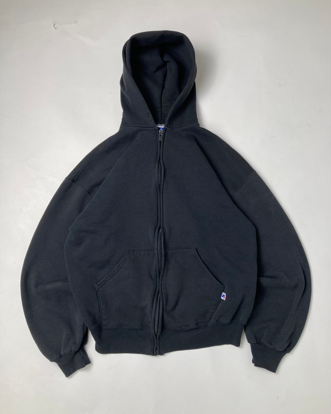 90s Russell Zip Up Hoodie (black) 상품이미지1