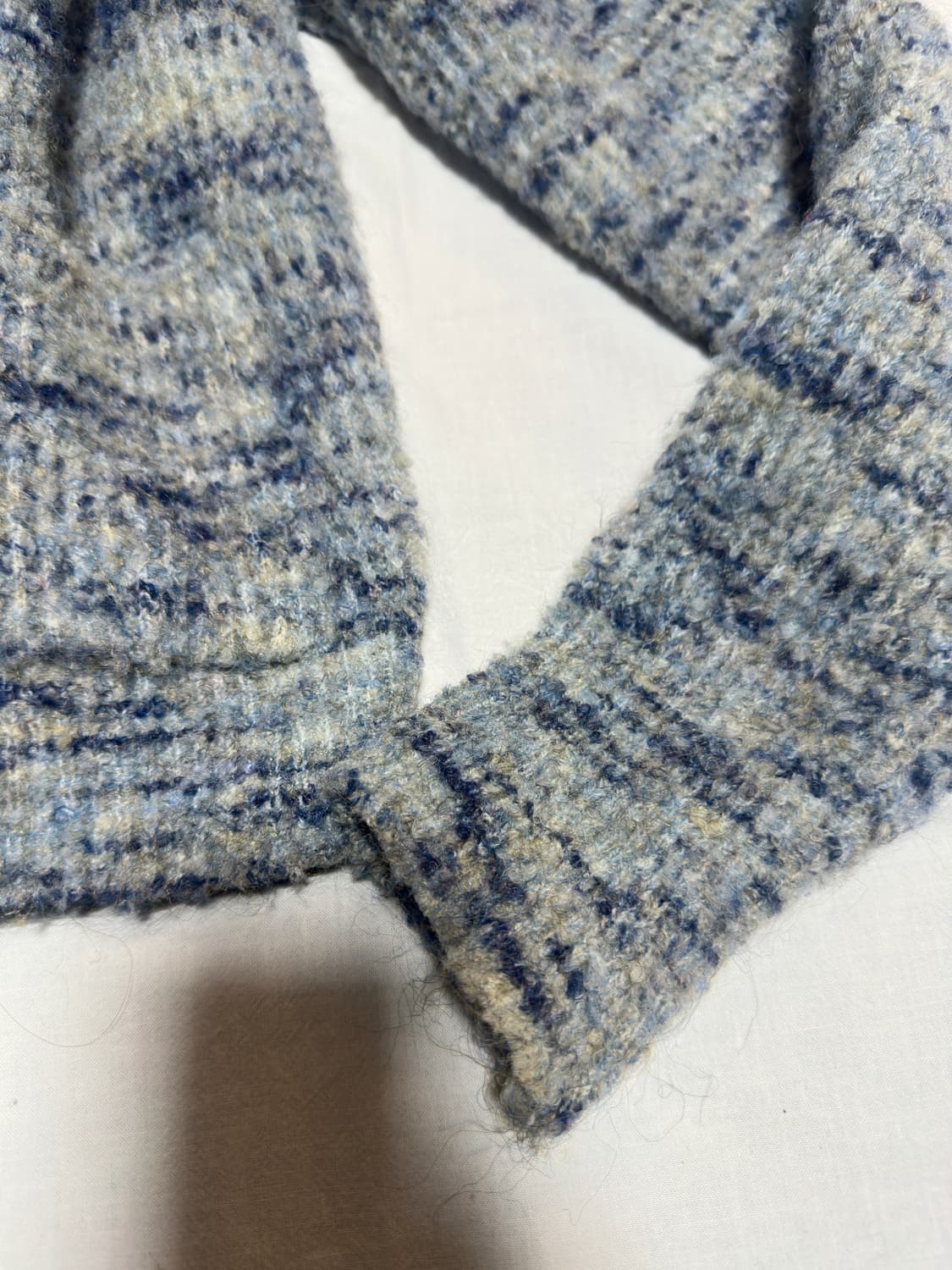 빈티지 블루 믹스 니트 집업  상품이미지2