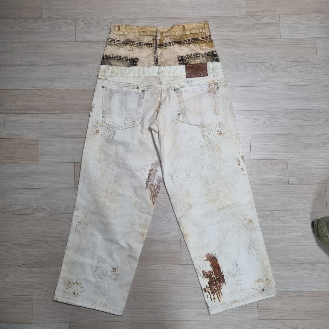 자라x앤더슨벨 자더슨 더블웨이스트밴드 빈티지 프린트 진  6085/488 상품이미지9