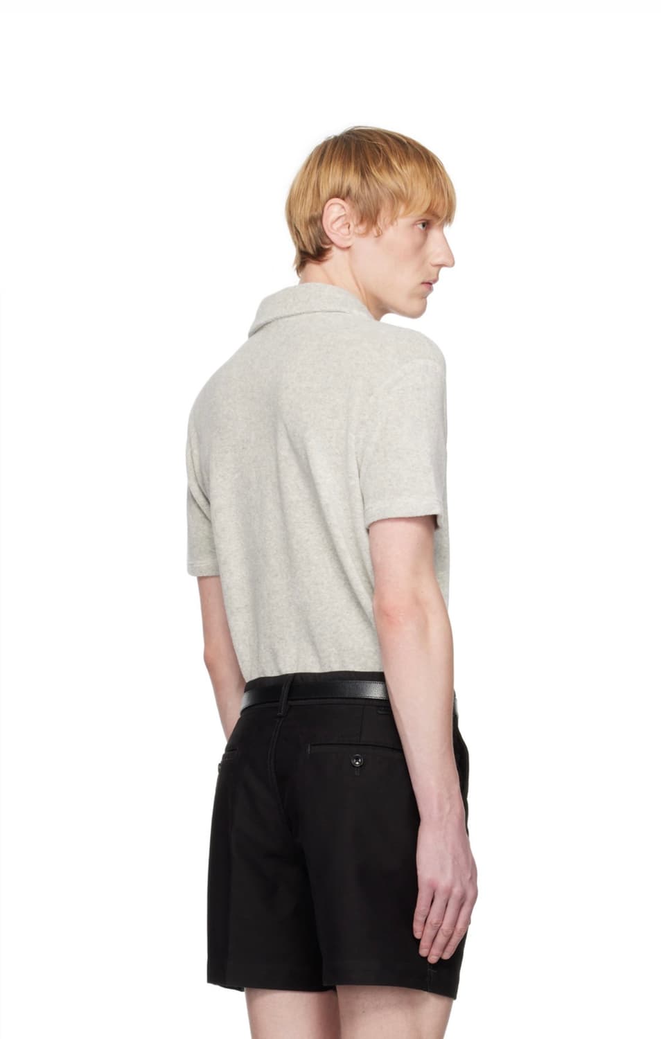 [50]톰포드 타월링 폴로셔츠 그레이 새상품 상품이미지3