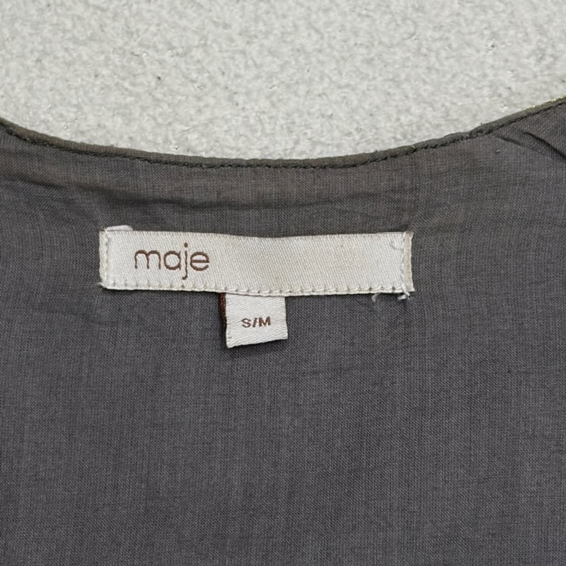 MAJE 빈티지 페이즐리 베스트 S/M 상품이미지4