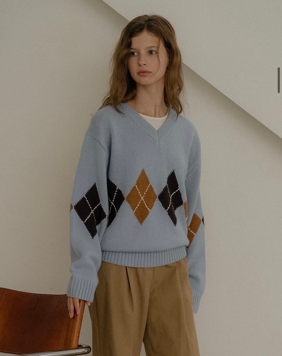 틸아이다이 아가일니트 상품이미지4