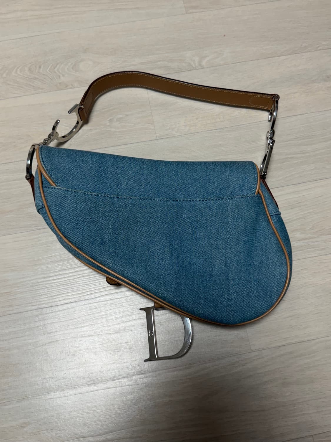 디올 새들백 데님 연청 상품이미지2