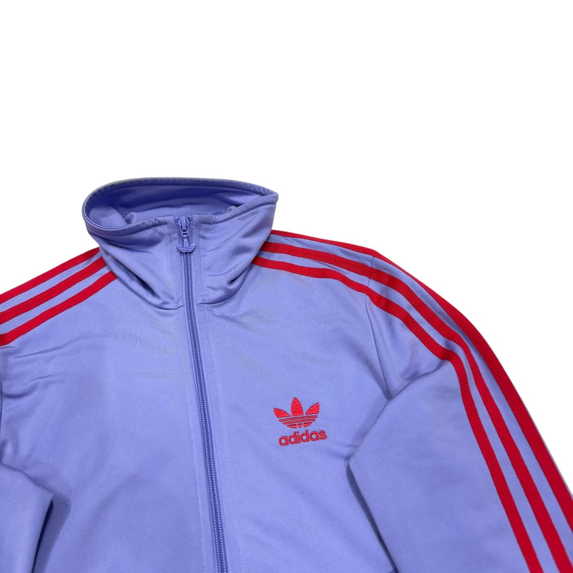 아디다스 희귀 에스파 윈터 파이어버드 빅로고 라벤더 퍼플 져지 XS 상품이미지2