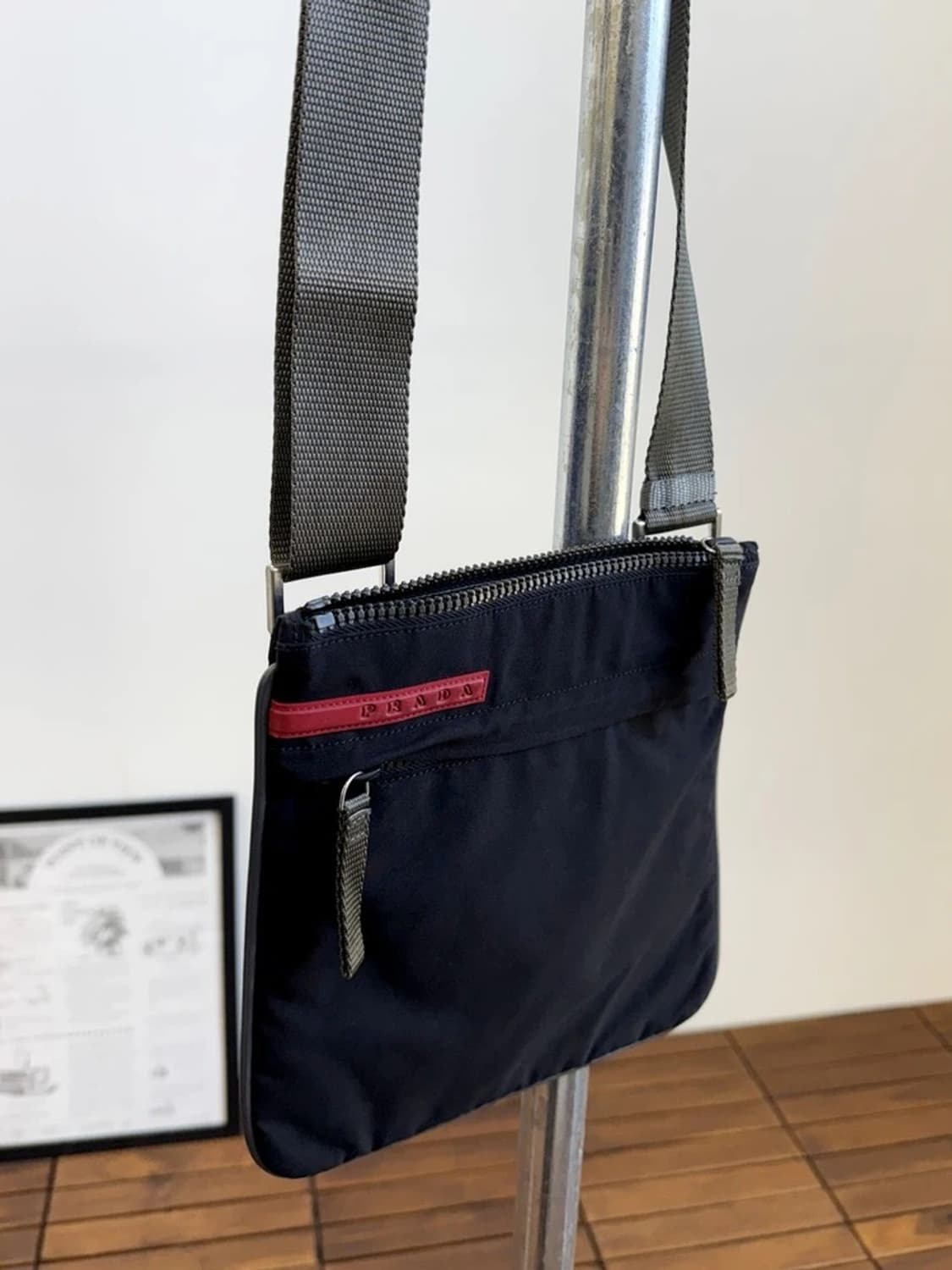 00's Prada Sport Red Tab Nylon Cross Bag 상품이미지1