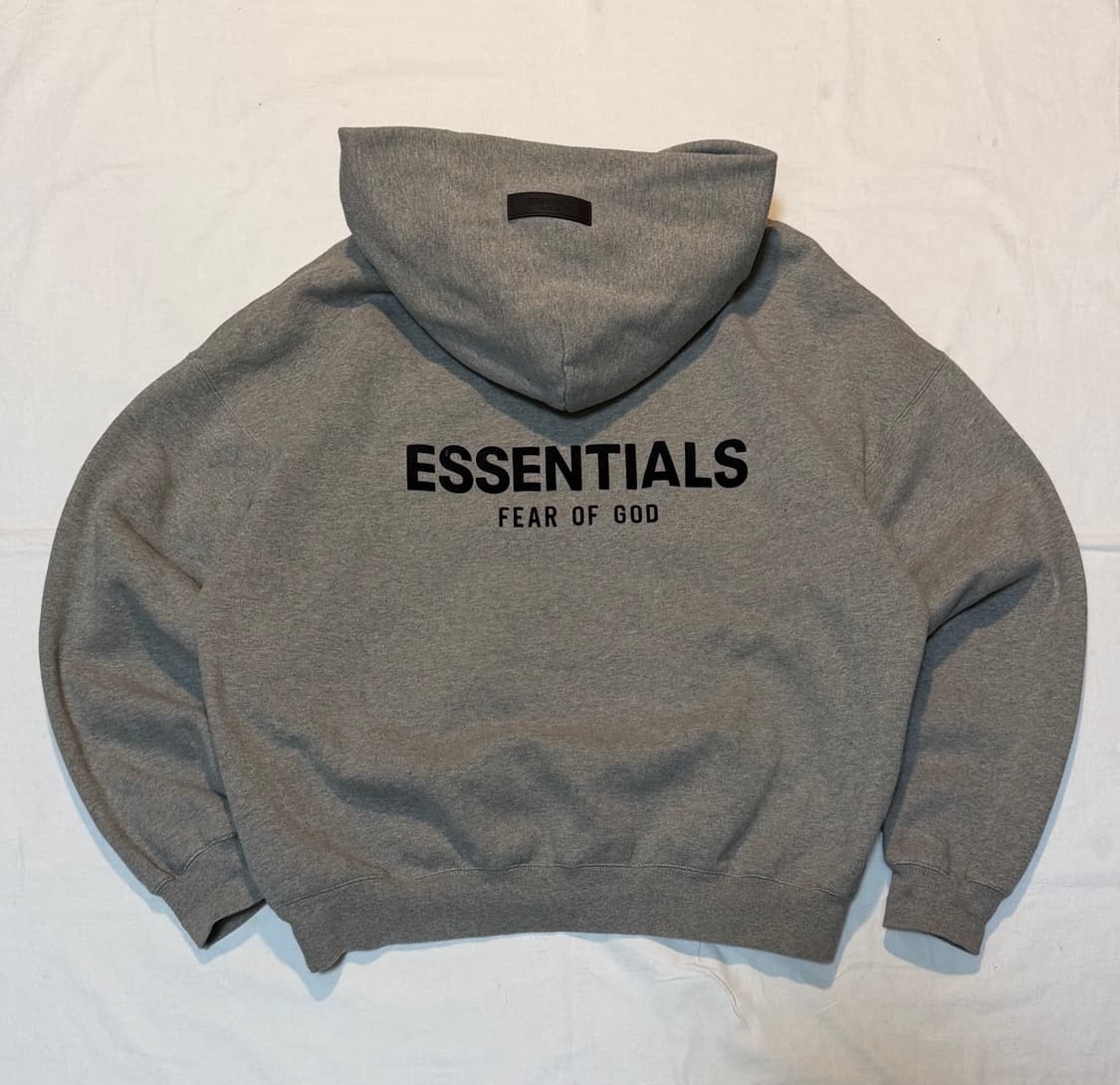 에센셜 피어오브갓 빅로고 후드티 그레이 상품이미지1