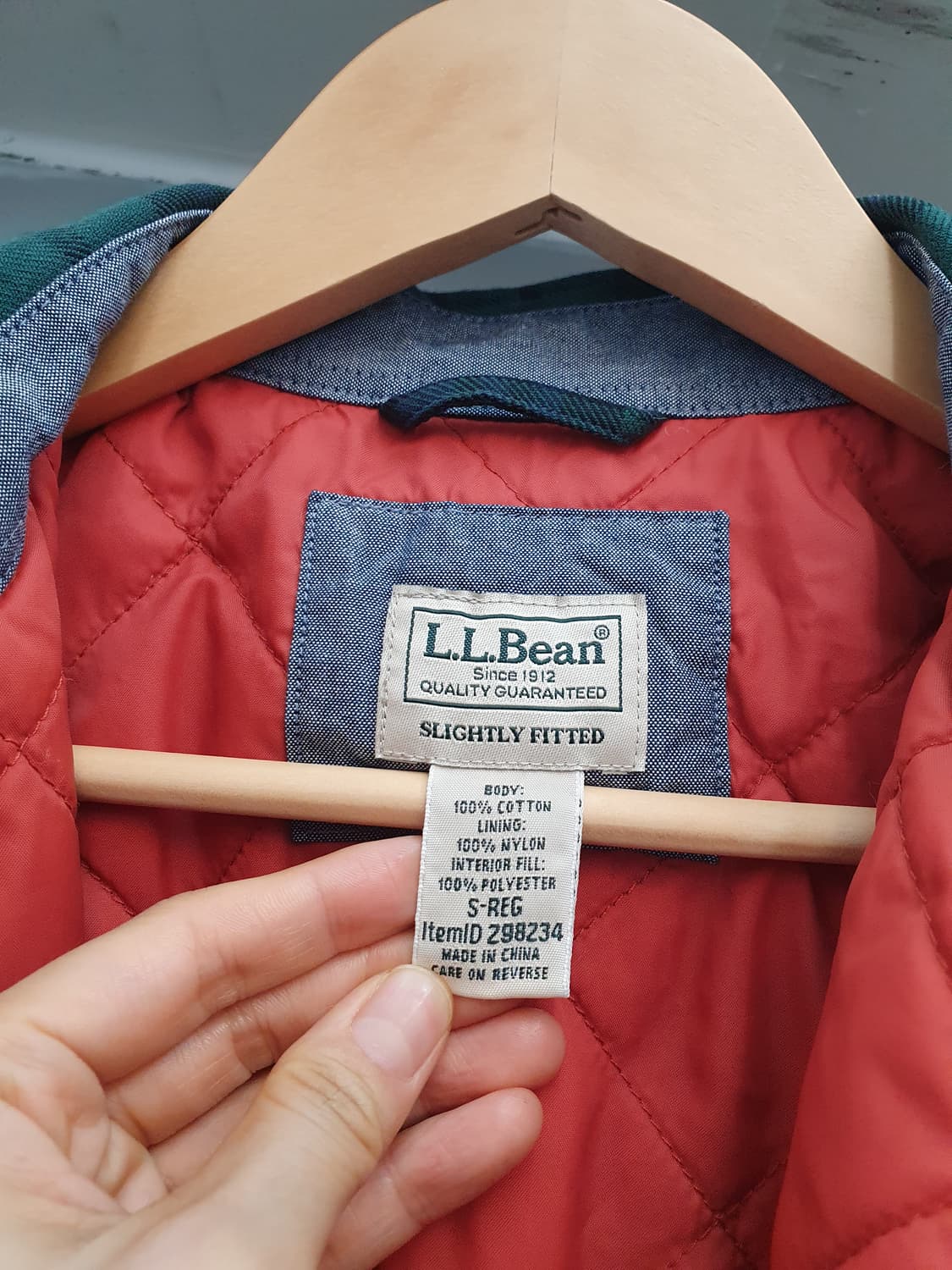 L.L.BEAN 엘엘빈 누빔 체크 셔츠 S 상품이미지7