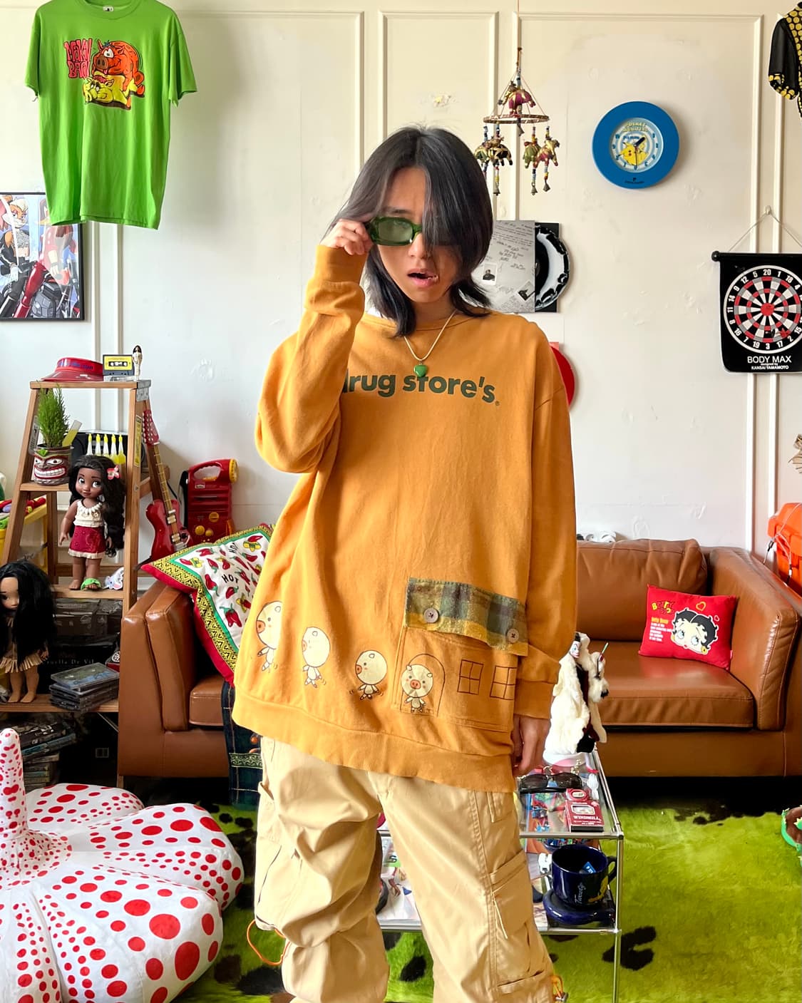 Drug Store's Japan Kitsch Big Sweatshirt 상품이미지2