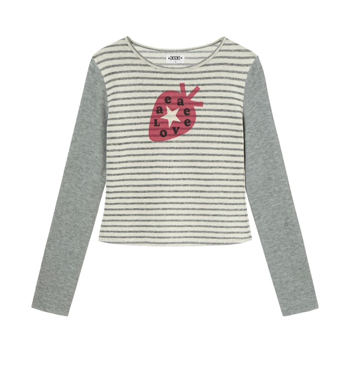 aeae 티셔츠STRAWBERRY TEE [GREY 상품이미지1