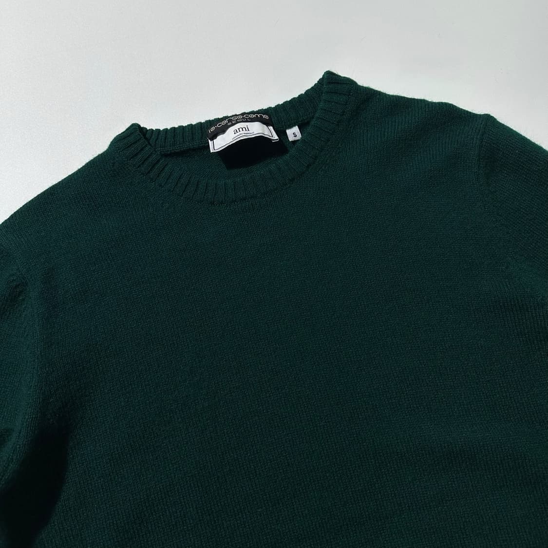 (매장판) AMI 아미 10 꼬르소 꼬모 울 라운드 니트 상품이미지3