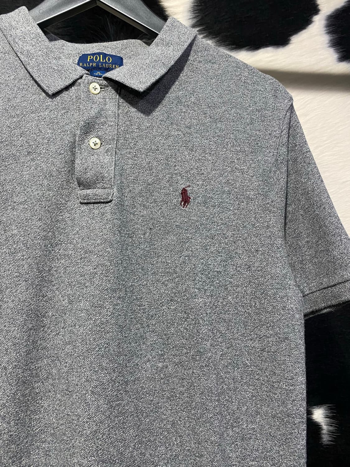 Polo Ralph Lauren 버건디 포니 폴로 반팔 티셔츠 상품이미지3