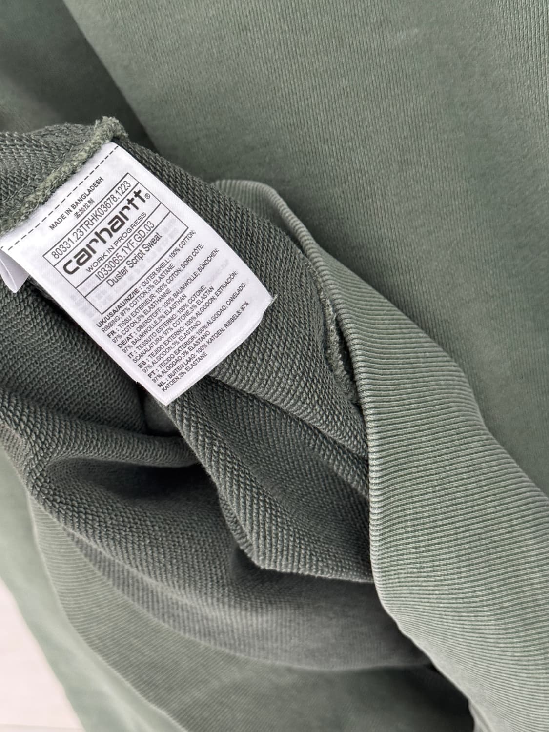 🖤 칼하트 워싱 크루넥 맨투맨 스웻셔츠 상품이미지8