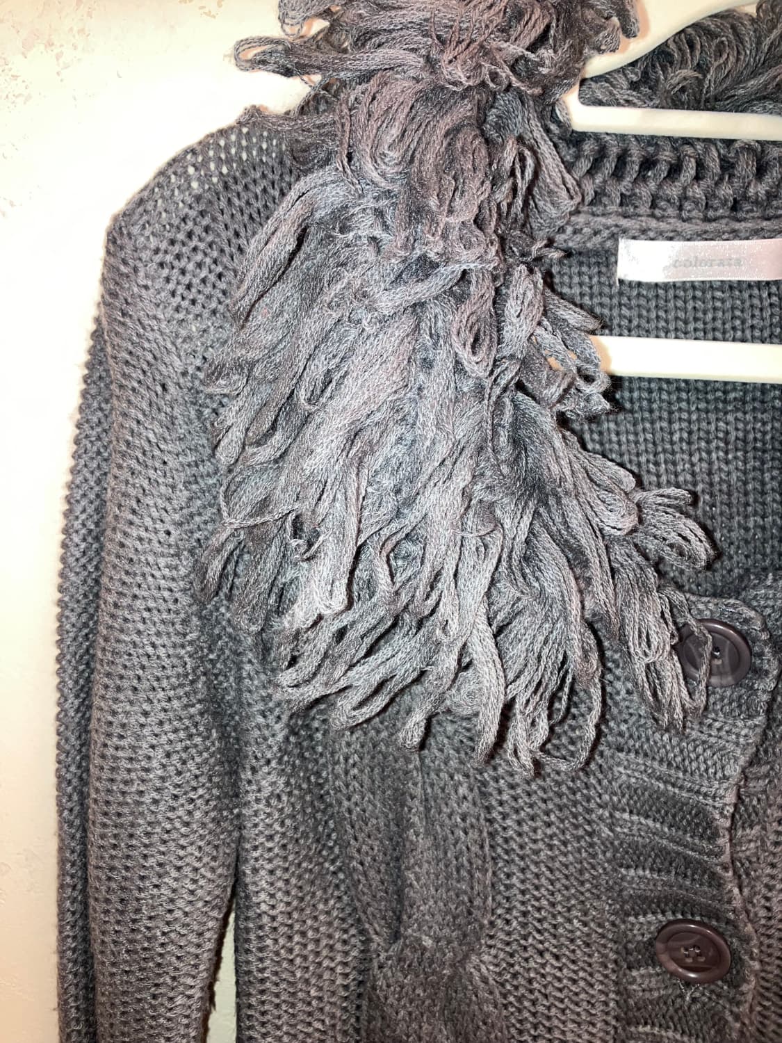 JPN 그런지 롱 케이블 가디건 상품이미지5