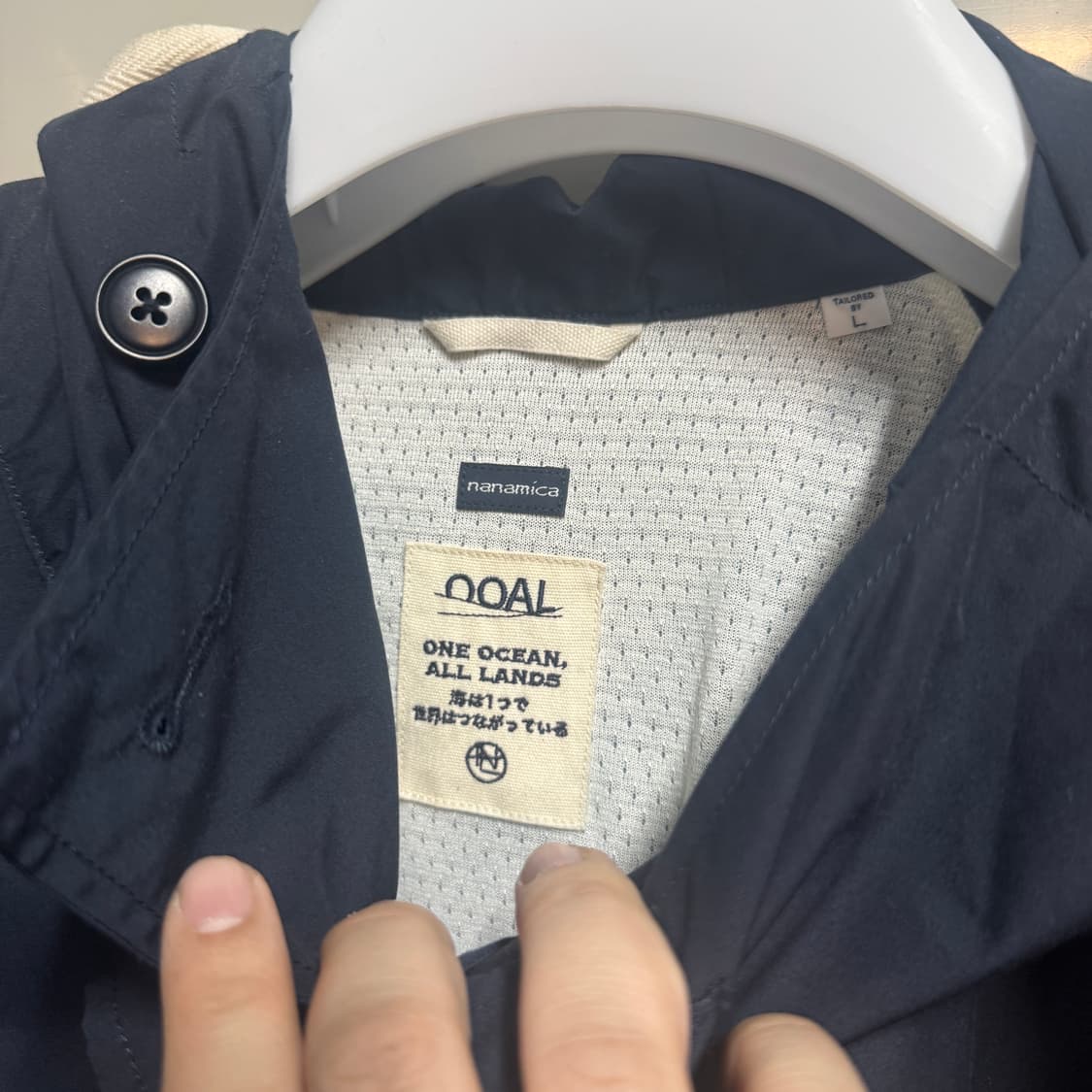 L)24ss 나나미카 후디드 자켓 navy 상품이미지3