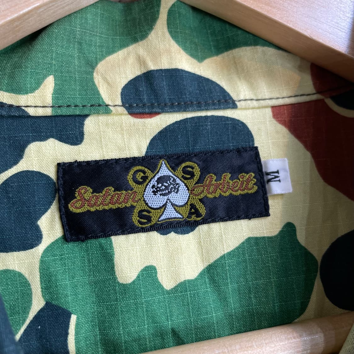 Satan arbeit Japan 카모 립스탑 반팔셔츠 상품이미지6