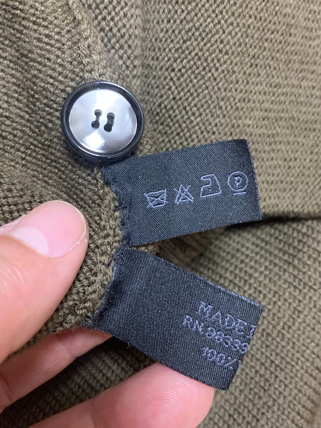 PRADA 00'S 프라다 카디건(헤비 울)48 사이즈 상품이미지8