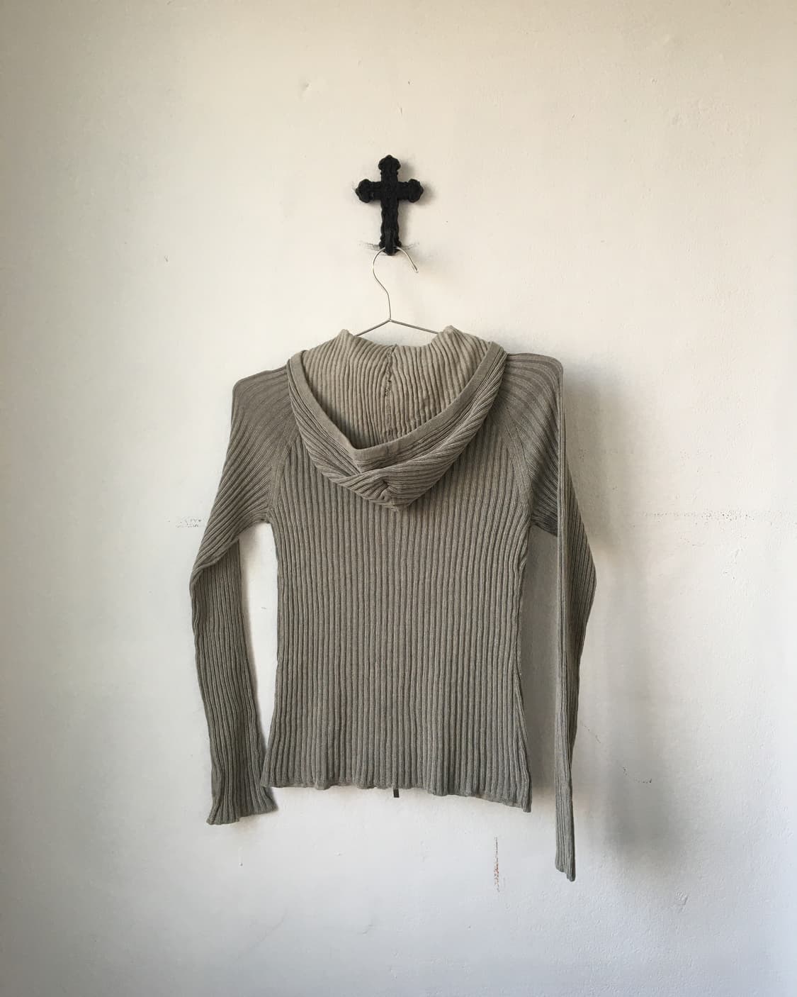 Ribbed hood zip up 상품이미지3