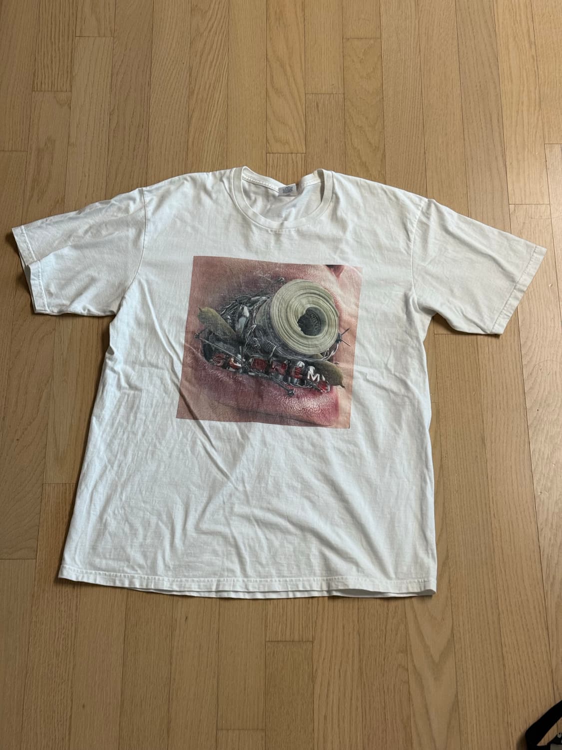 Supreme Braces T-shirt White 반팔티 상품이미지1