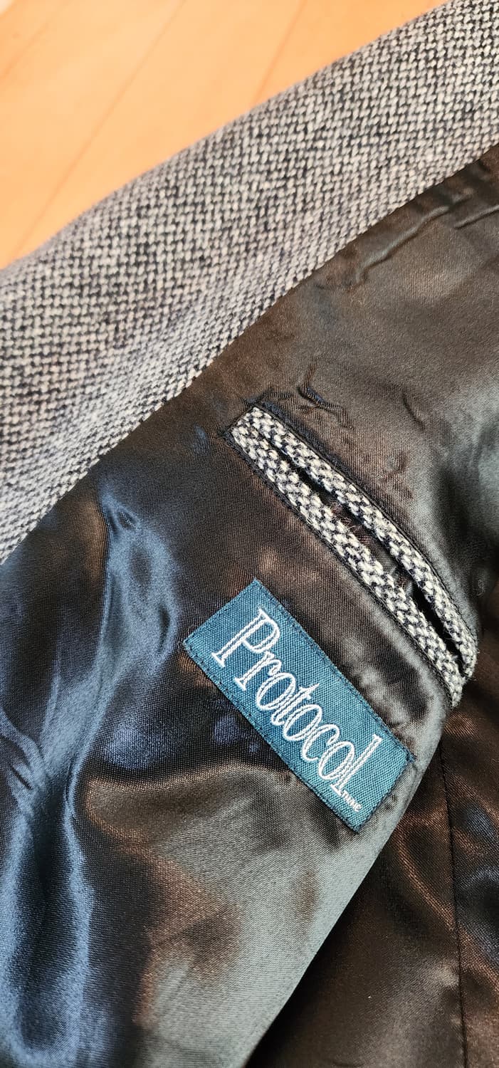 그레이 3버튼 트위드자켓 XXL 상품이미지9