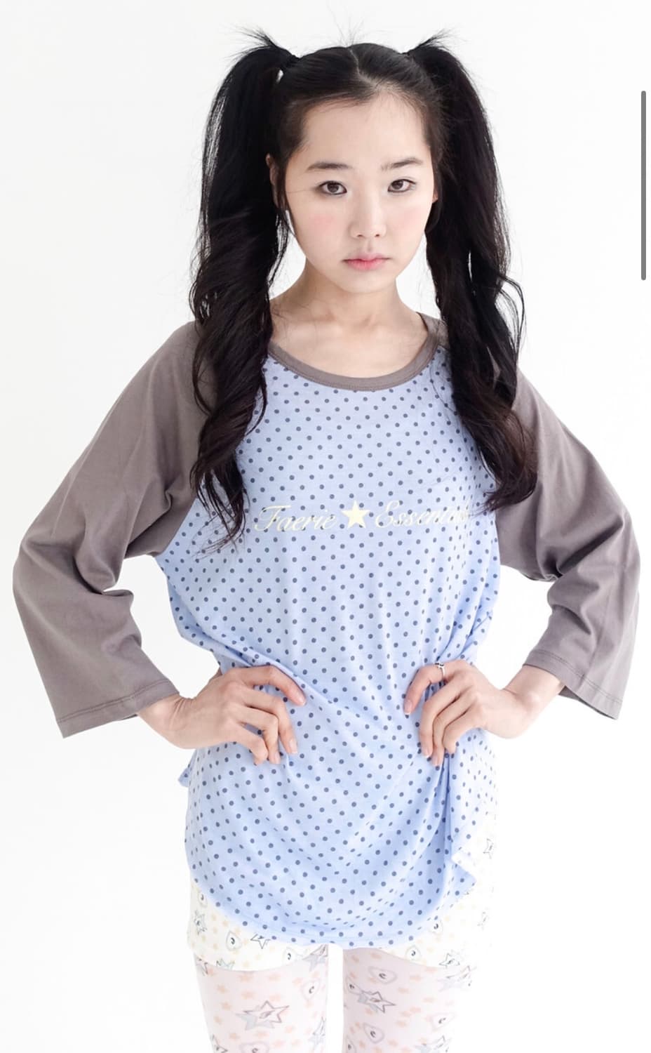 샵페어리 dot raglan sleeve top 상품이미지1