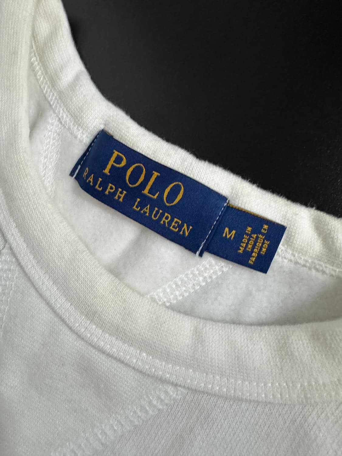 정품!! 폴로 랄프로렌 화이트 스웻 기모 맨투맨 M~L 상품이미지4