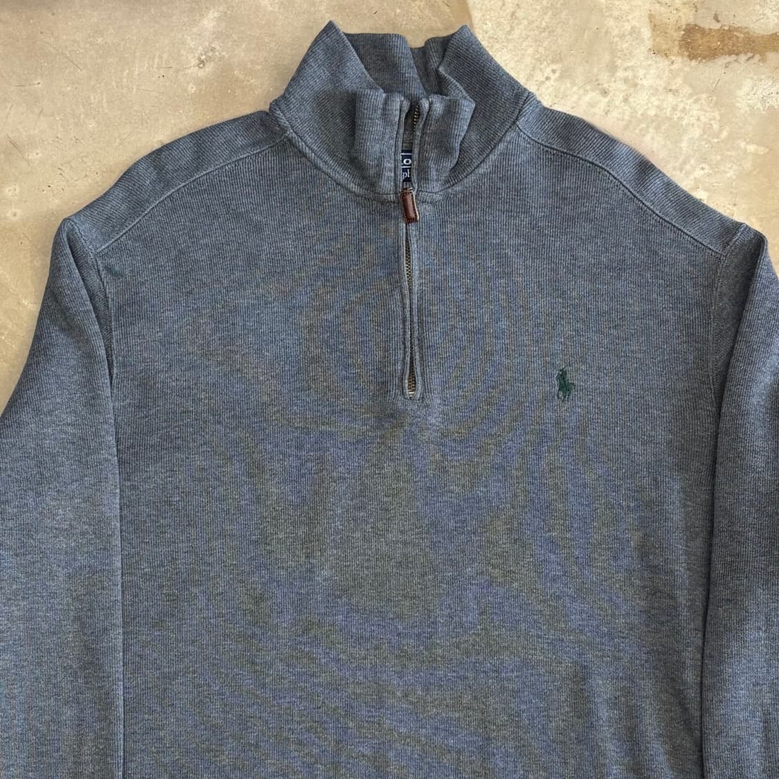 L 폴로랄프로렌 그레이 반집업 니트 상품이미지1