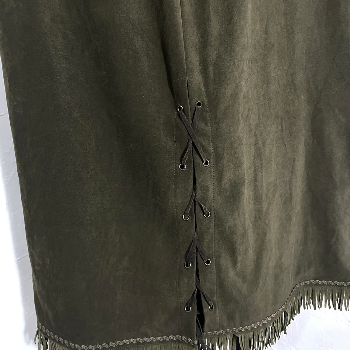 아일렛 웨스턴 디테일 미디 스커트 상품이미지7