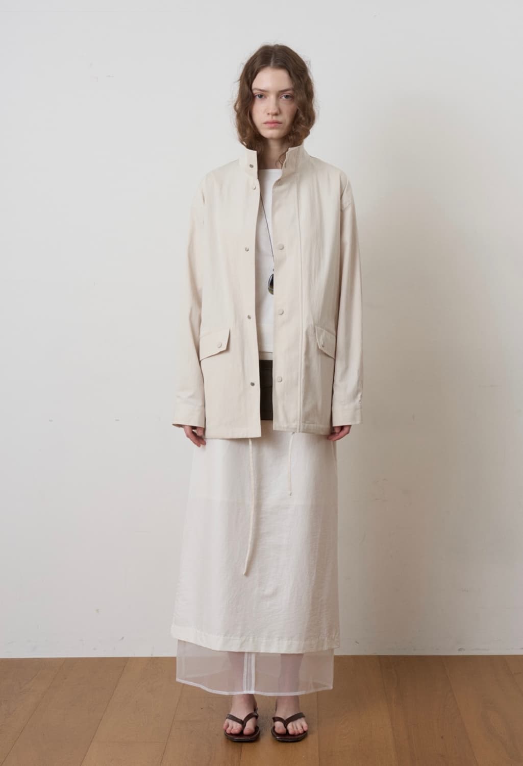 프롬웨얼 스탠드 스트링자켓 트렌치 fromwhere 상품이미지1