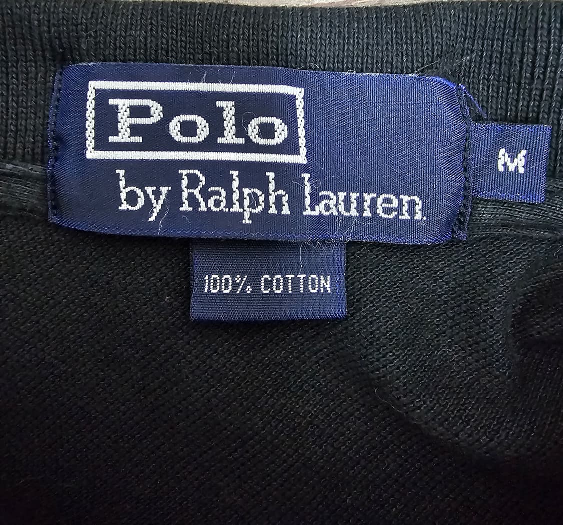 폴로랄프로렌 블랙 반팔카라티 커스텀로고 M 상품이미지3