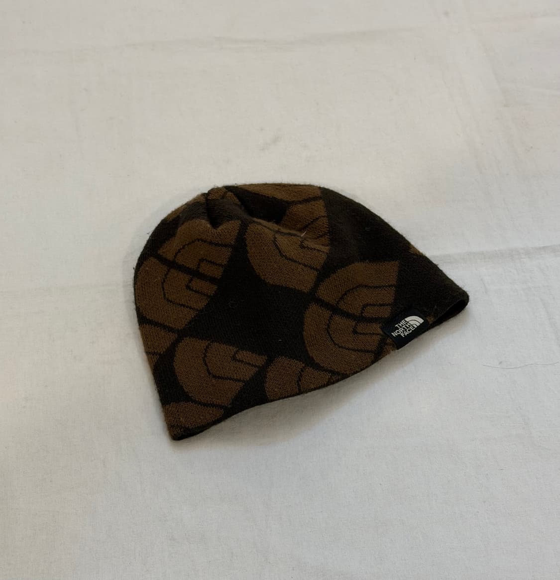 노스페이스 자카드 패턴 모카 브라운 비니 상품이미지1