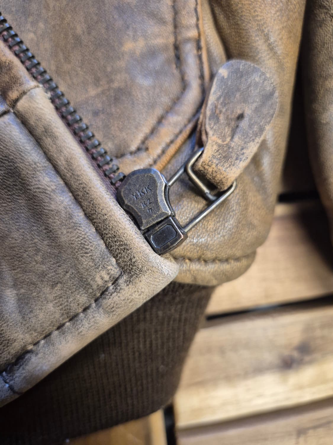 90s 램스킨 A-2 플라이트 레더 자켓 상품이미지5