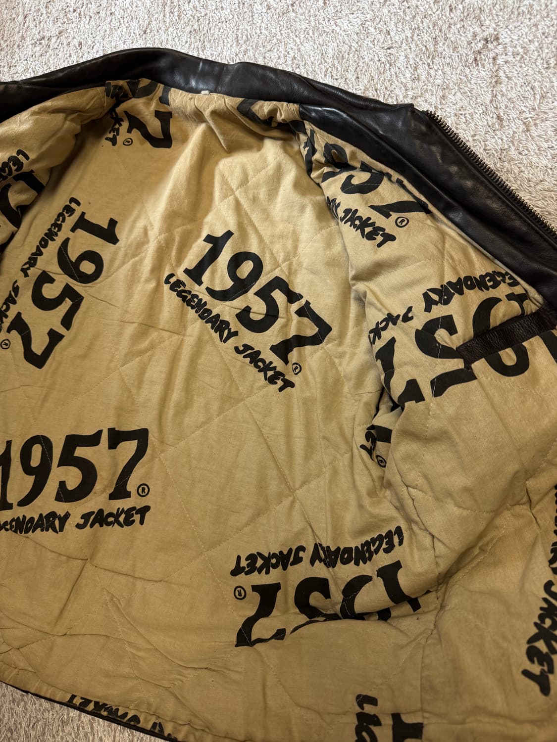 미국 빈티지 가죽 자켓 (착샷) 상품이미지3