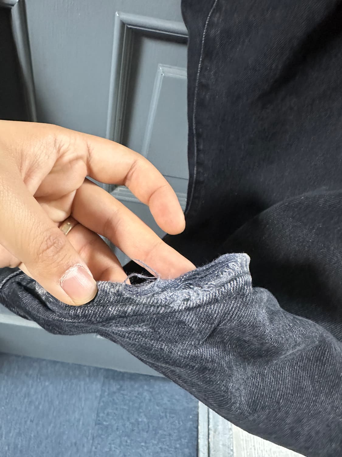 슈프림 배기진 블랙 34 상품이미지5