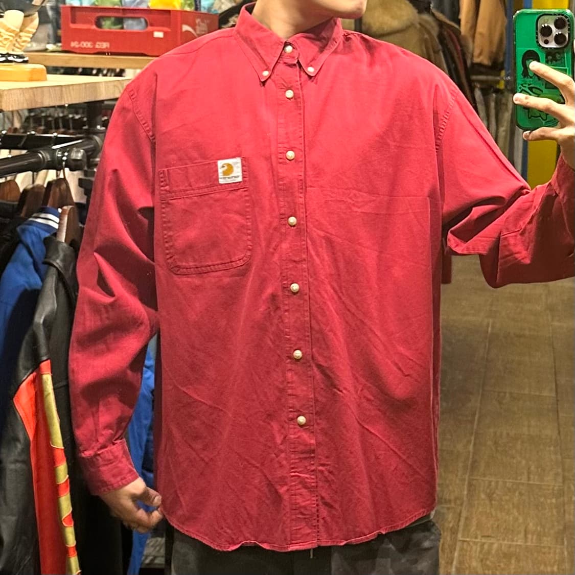 [HI] 칼하트 셔츠 레드 상품이미지1