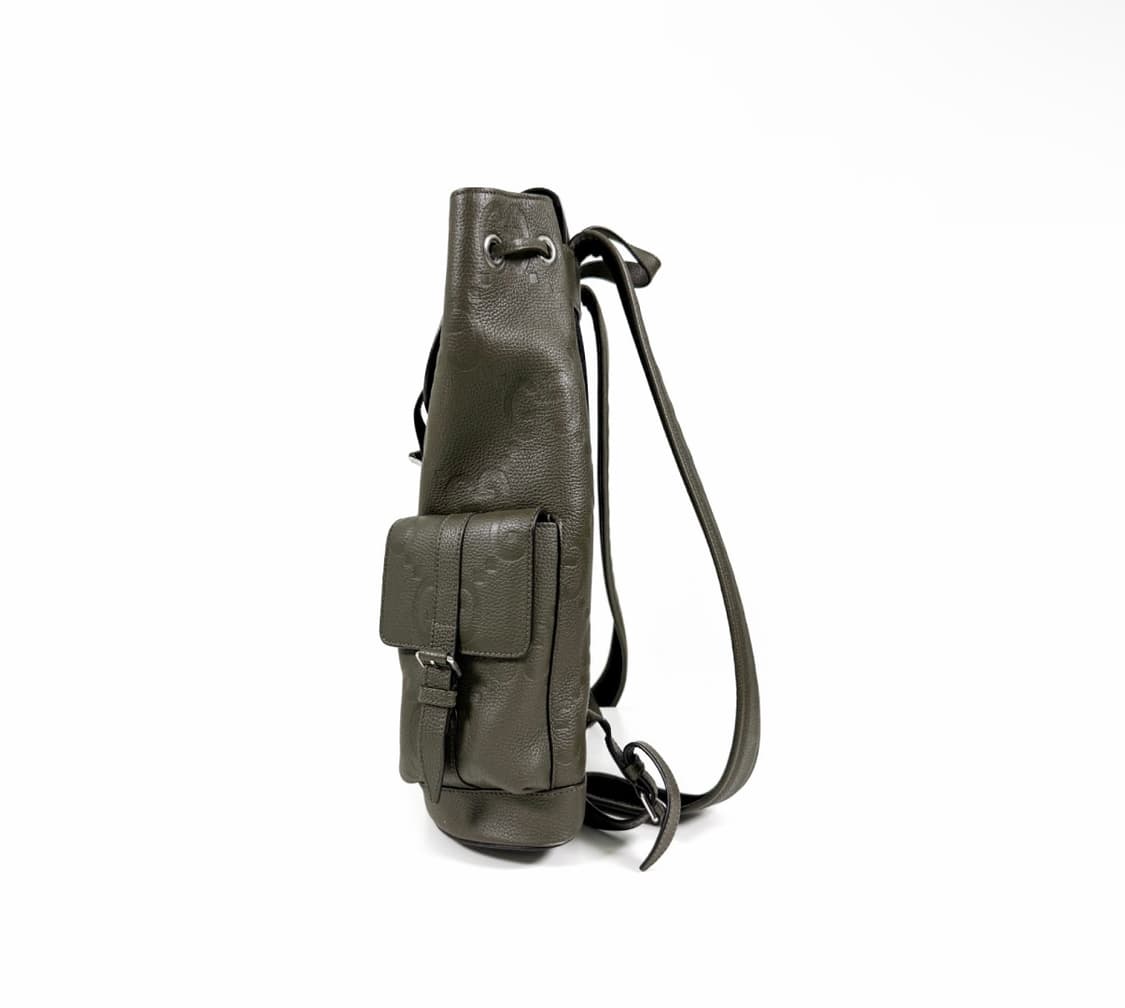 구찌 남성 점보 GG 로고 레더 백팩 라지 다크 그린 625770 상품이미지2