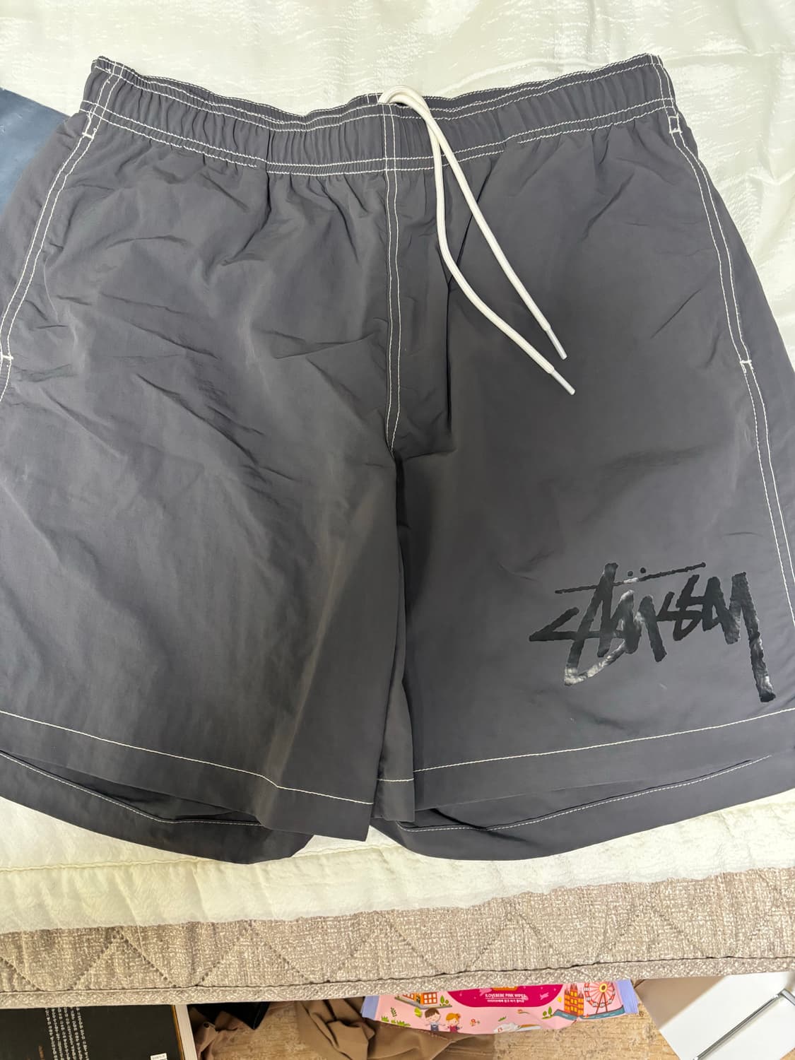 [M]스투시x아워레가시 워터쇼츠 그레이 상품이미지1