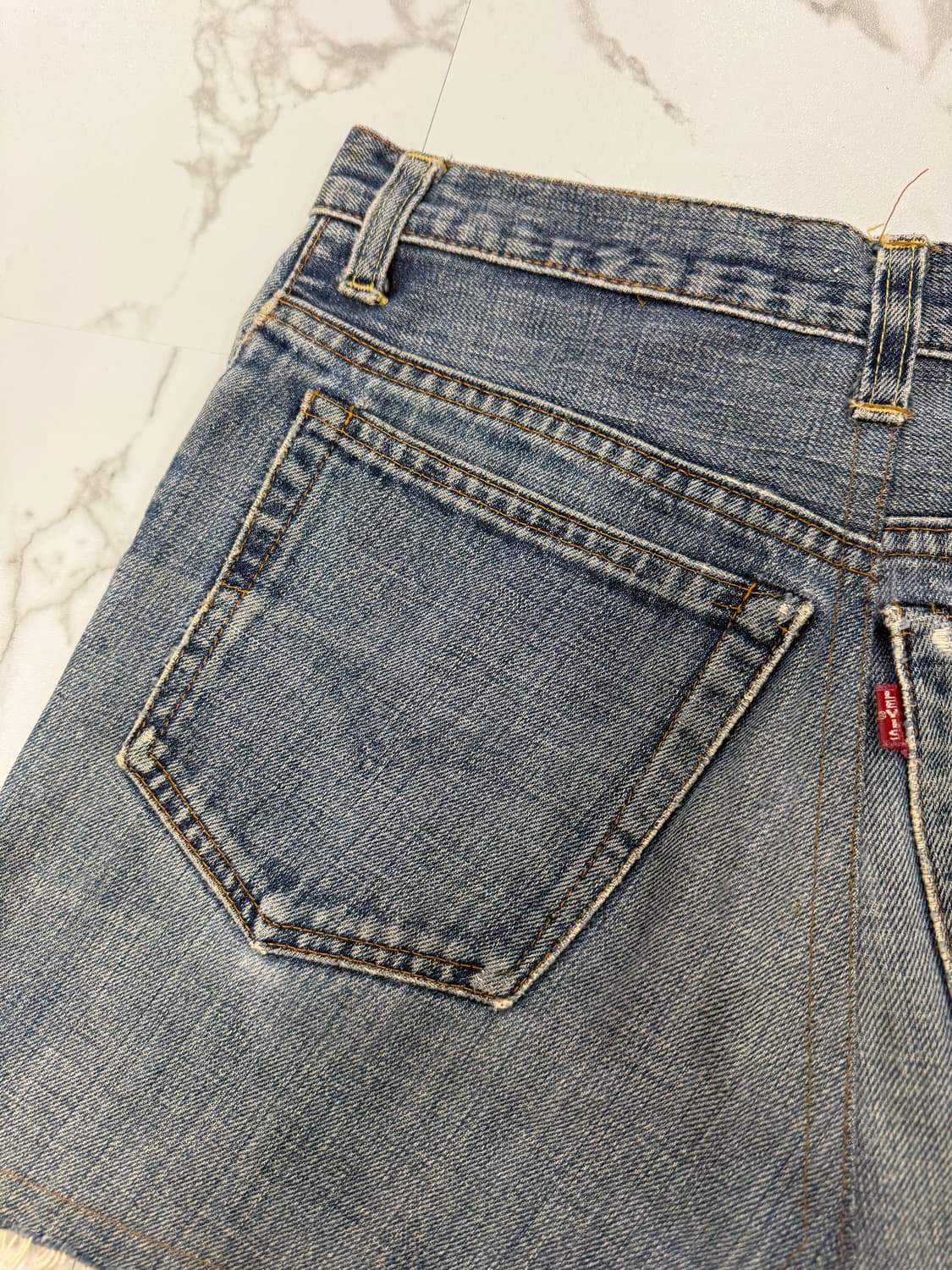 Levi's USA 리바이스 517 커스텀 리메이크 데님 스커트 상품이미지5