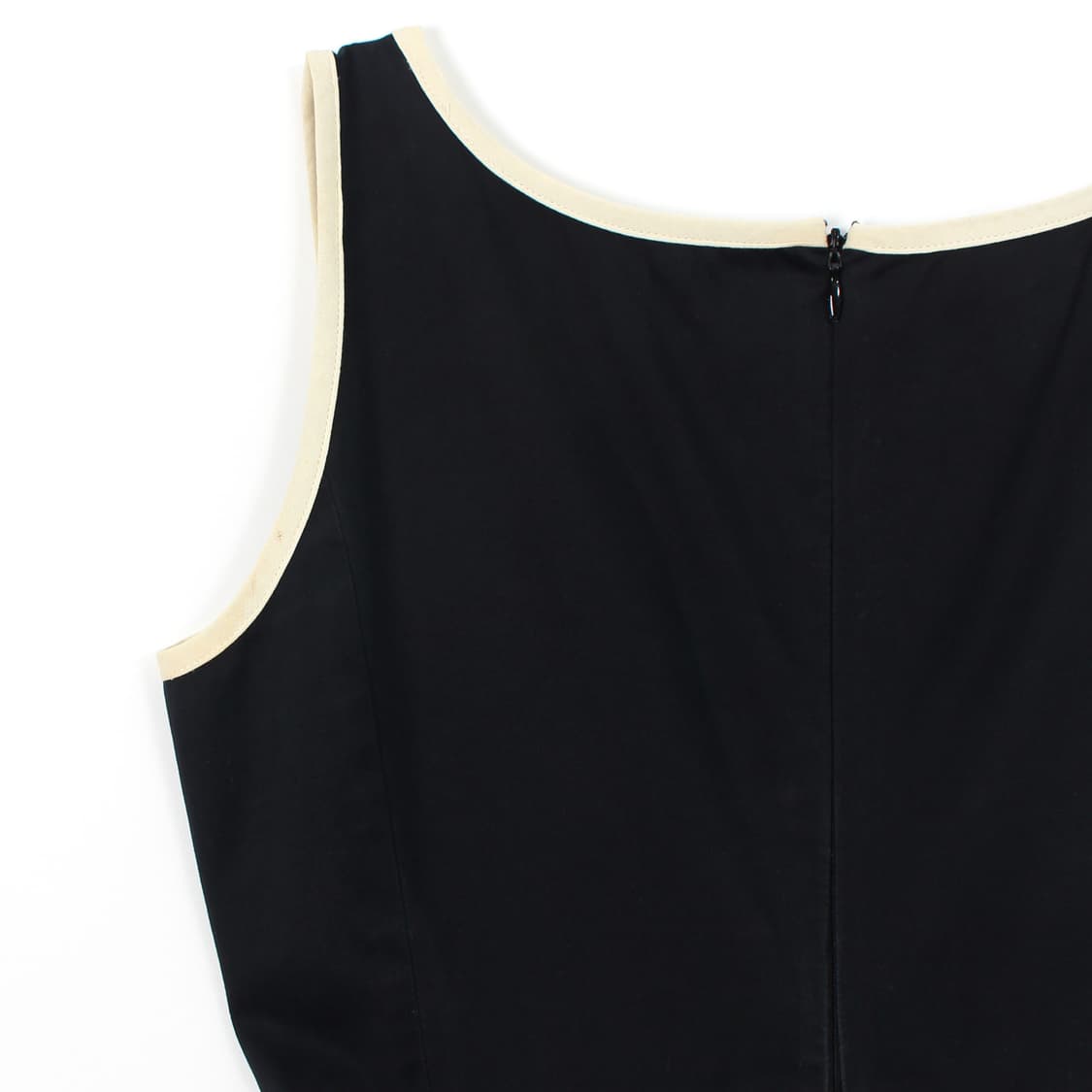 모스키노 칩앤시크 라인 나시 리본 미디 블랙 원피스 상품이미지8