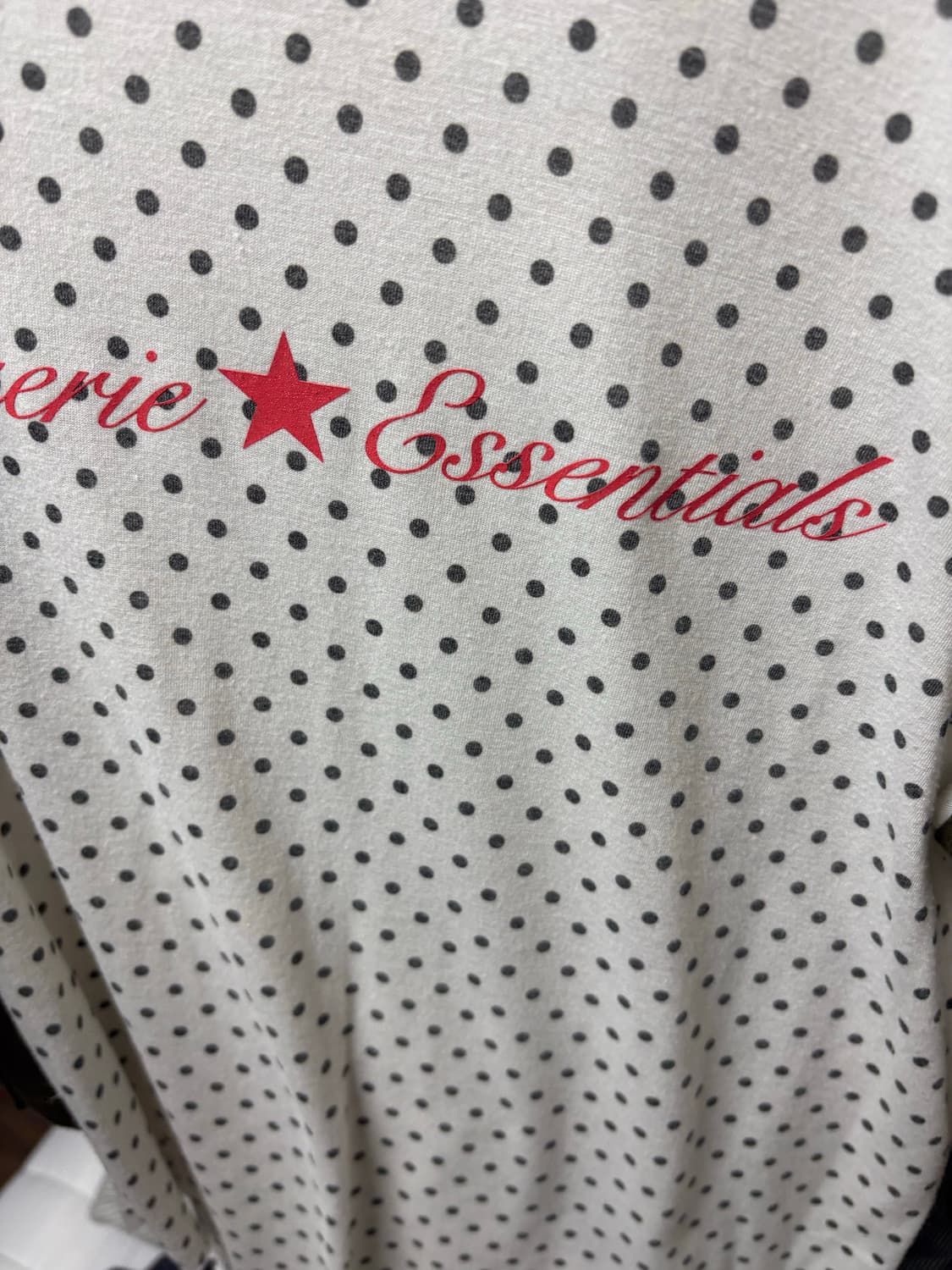 샵페어리 도트 레글런 슬리브탑 카키 상품이미지3