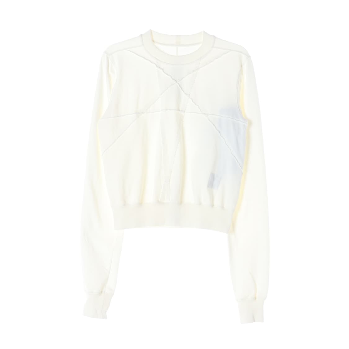 [S]릭 오웬스 아이보리 다크쉐도우 크롭 맨투맨 스웨트셔츠 상품이미지1