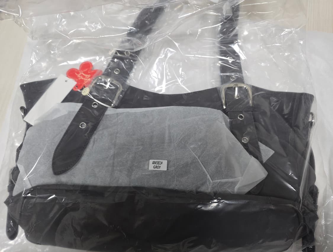 새상품 히어리 비비 버클 빅 숄더백 그레이 상품이미지3