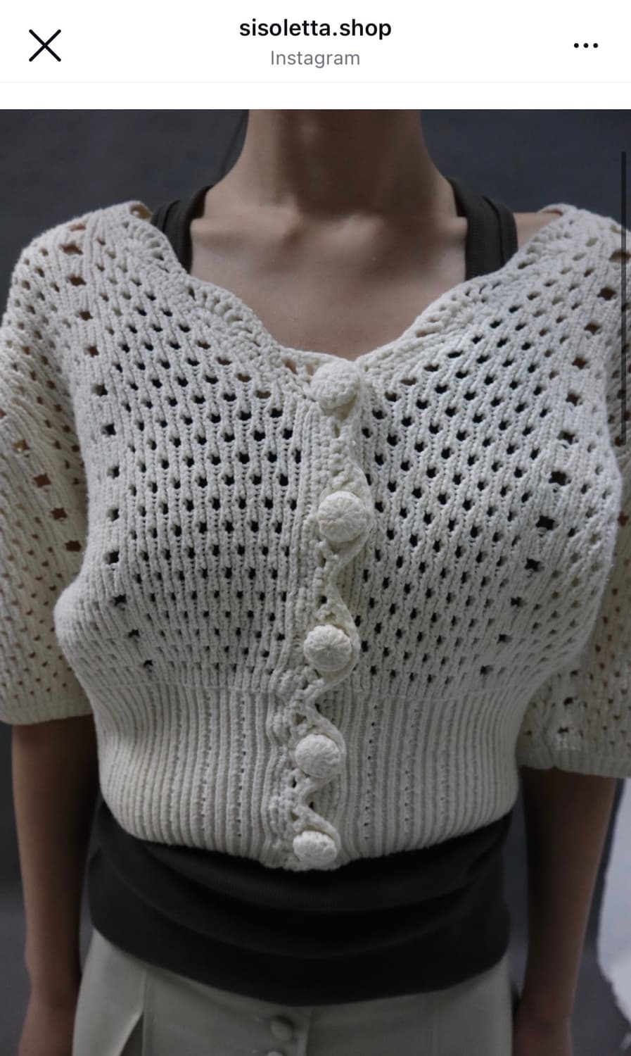 빈티지 니트&스커트 세트 상품이미지3