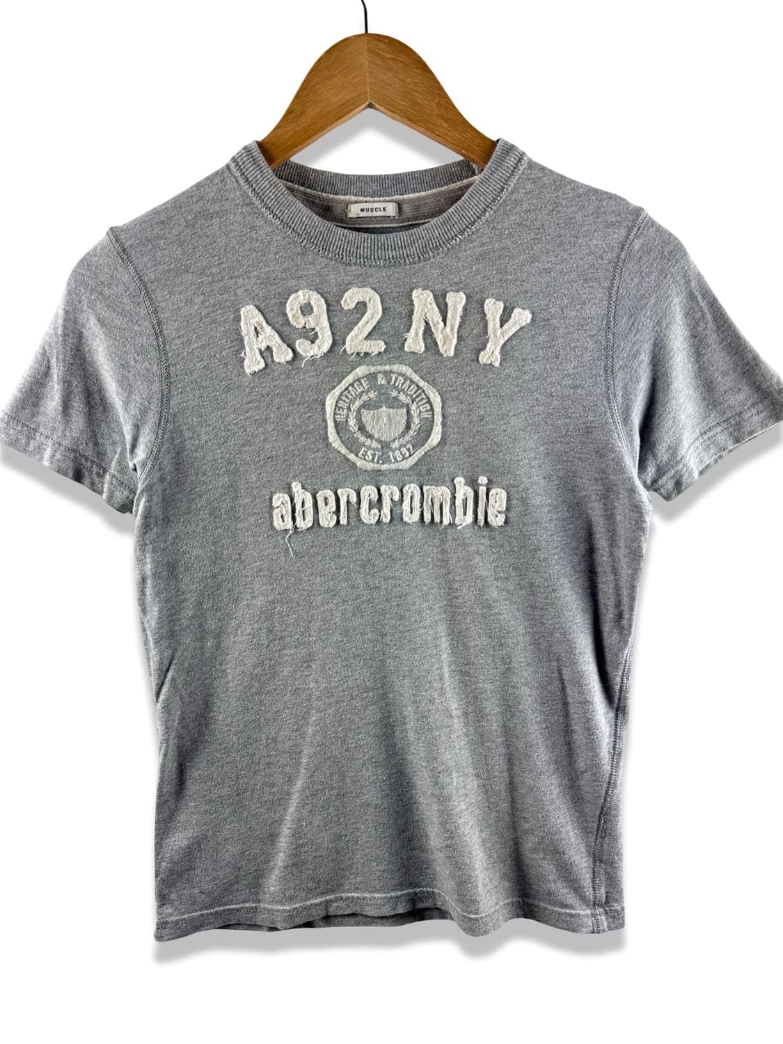 아베크롬비 그레이 딱붙 티셔츠2220 상품이미지1