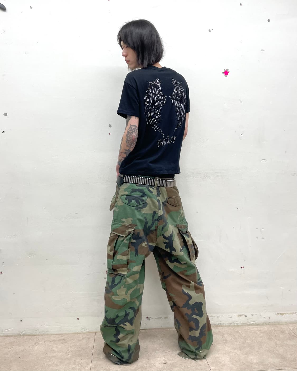 Back wing cubic T-shirt  상품이미지5