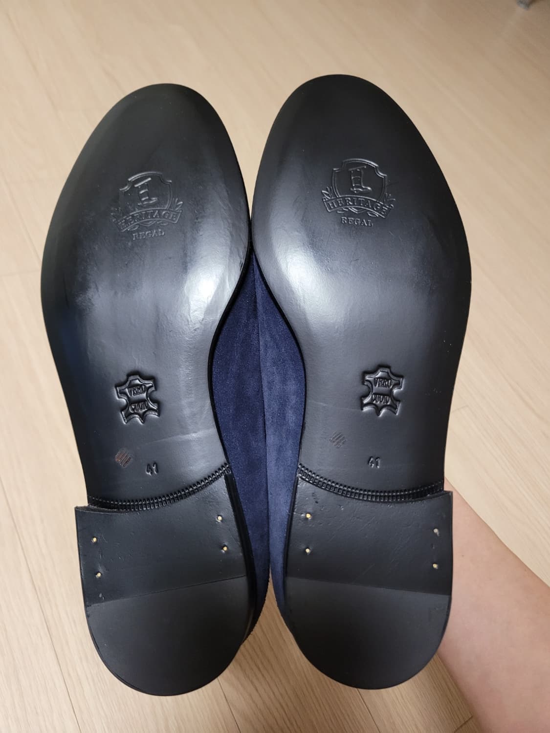 금강제화 헤리티지 리갈 벨지안 로퍼 네이비 260 상품이미지2